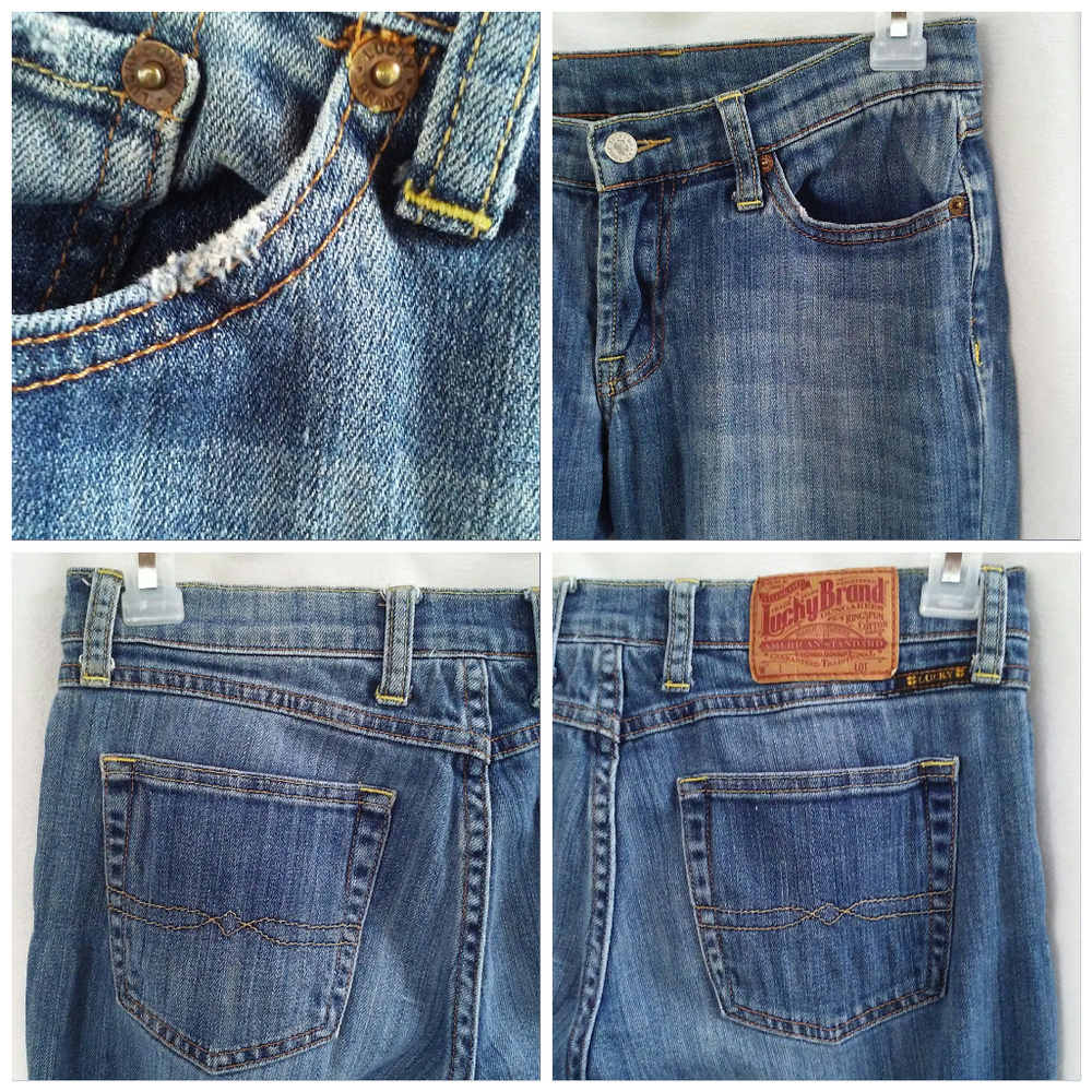 Lucky Brand jeans Size 4/27 Midrise flare Blue - Picture 4 of 8